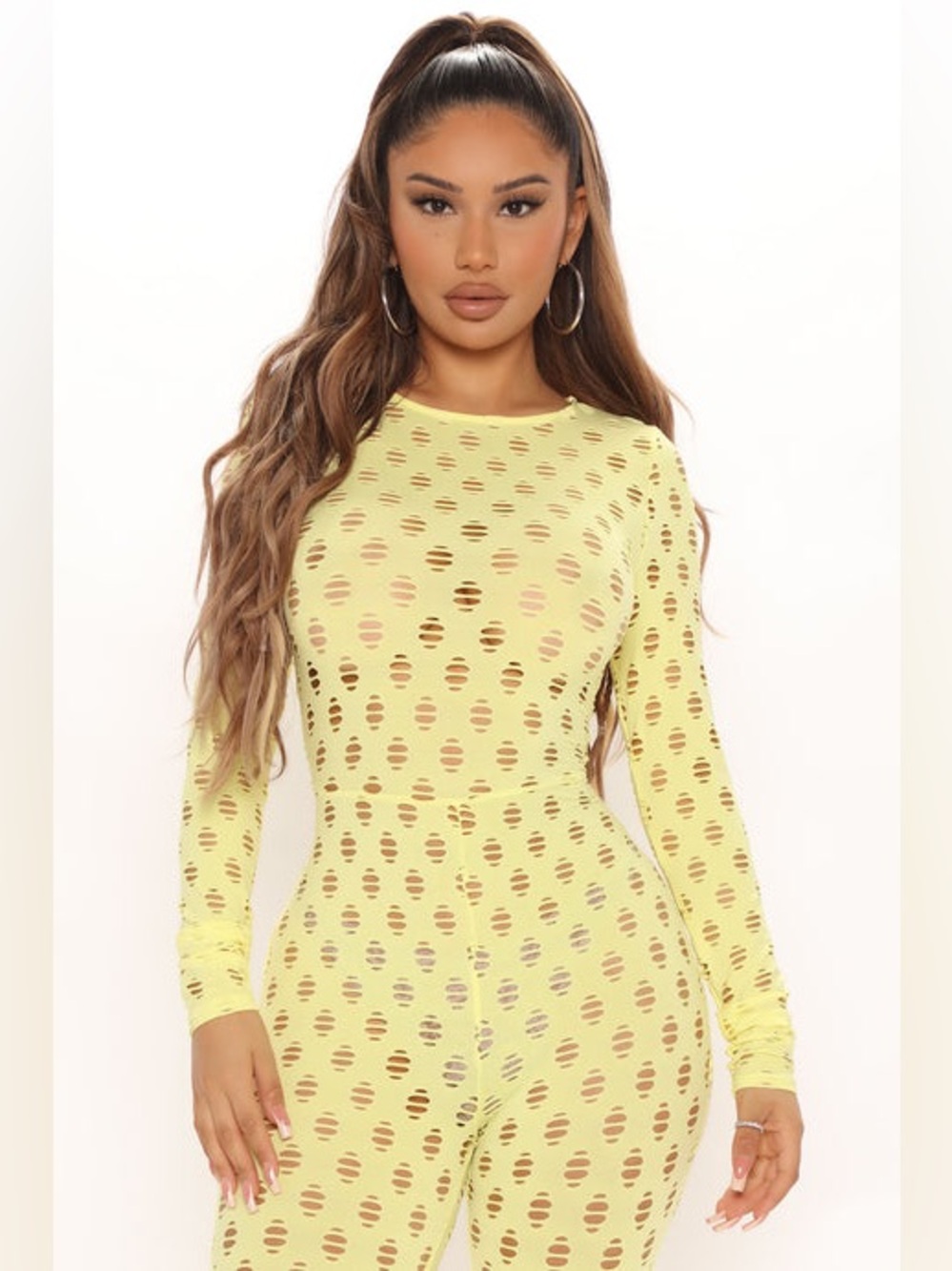 NWT Fashion Nova Yellow Enough Play Jumpsuit Size 1X - Picture 14 of 14